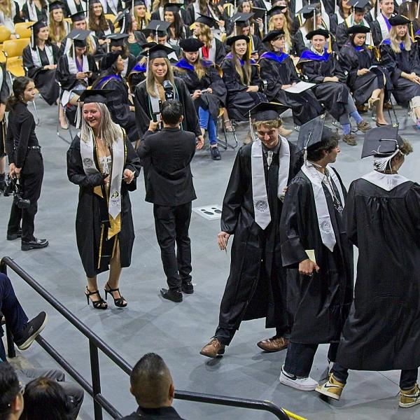 I thought these 3 guys were about to bust some BTS moves before crossing the stage