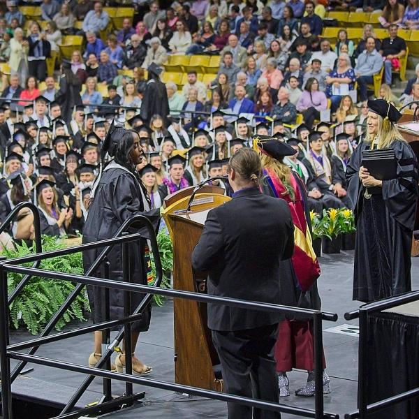 The last graduate crosses the stage!