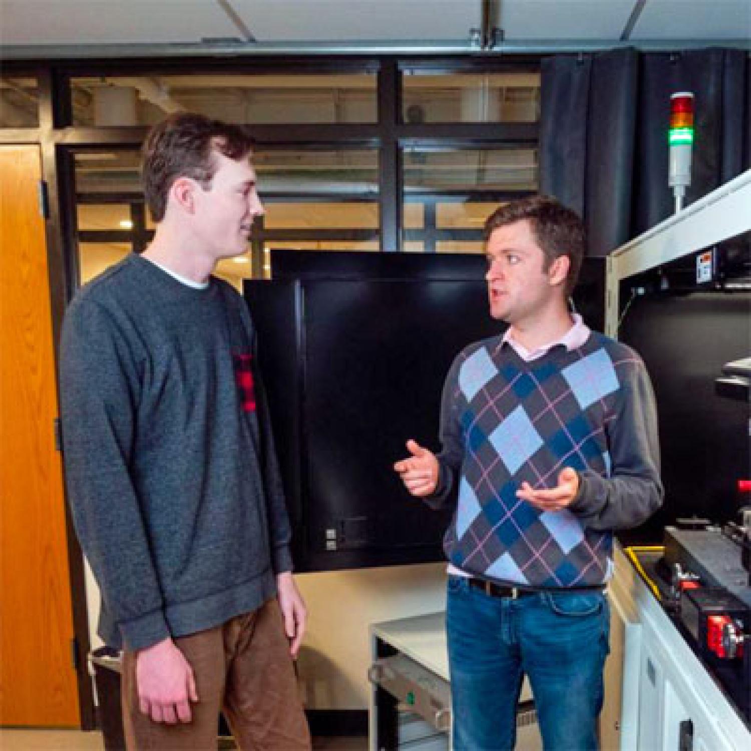 Denny Schaedig (L) and Logan Collins (R) -- photo credit Patrick Campbell