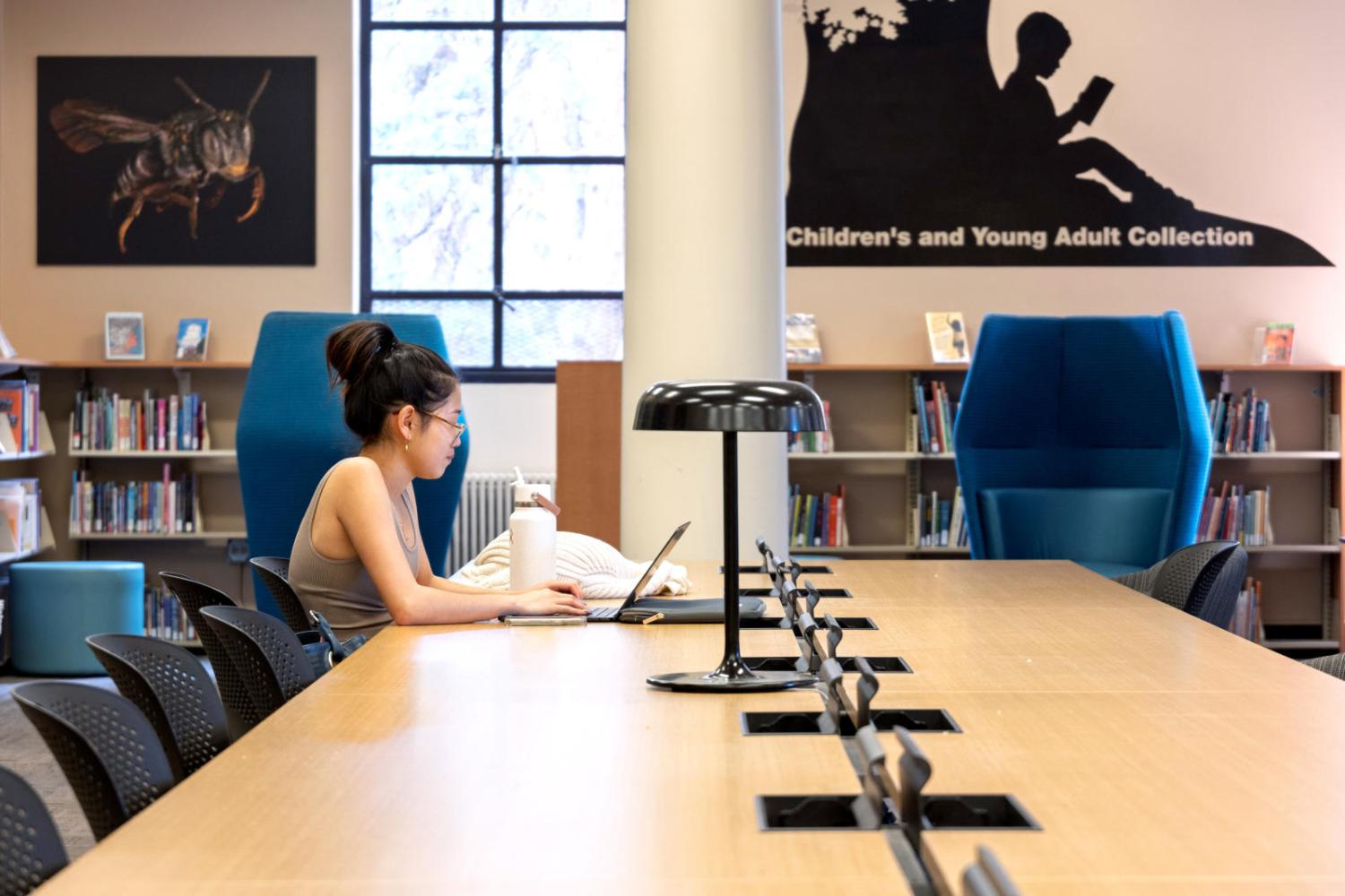 Girl at computer