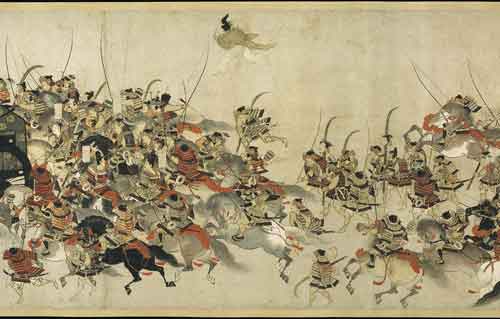 Night Attack on the Sanjō Palace, from the Illustrated Scrolls of the Events of the Heiji Era