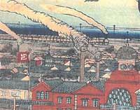 Meiji era drawing of facory