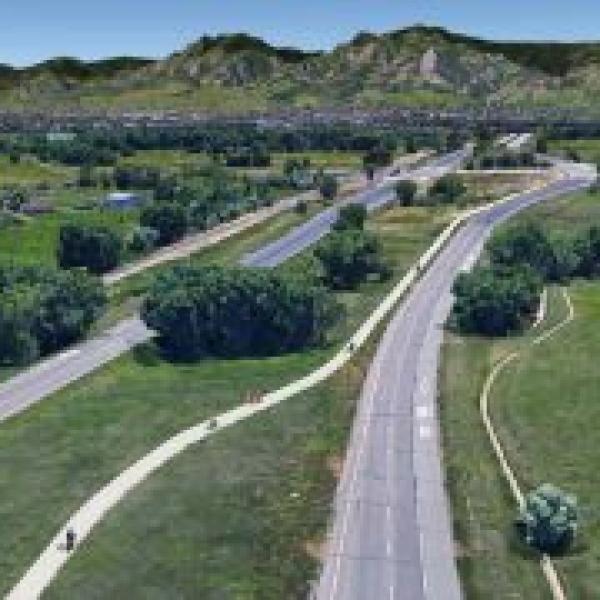 Conceptual rendering of the CO 119 bikeway
