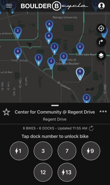 BCycle app screenshot