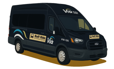 Buff Ride van graphic