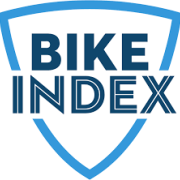 Bike Index logo, ocean blue border with navy text.