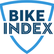 Bike Index logo, blue text on blue shield outline.