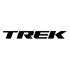 Treck logo, lack text on white background.