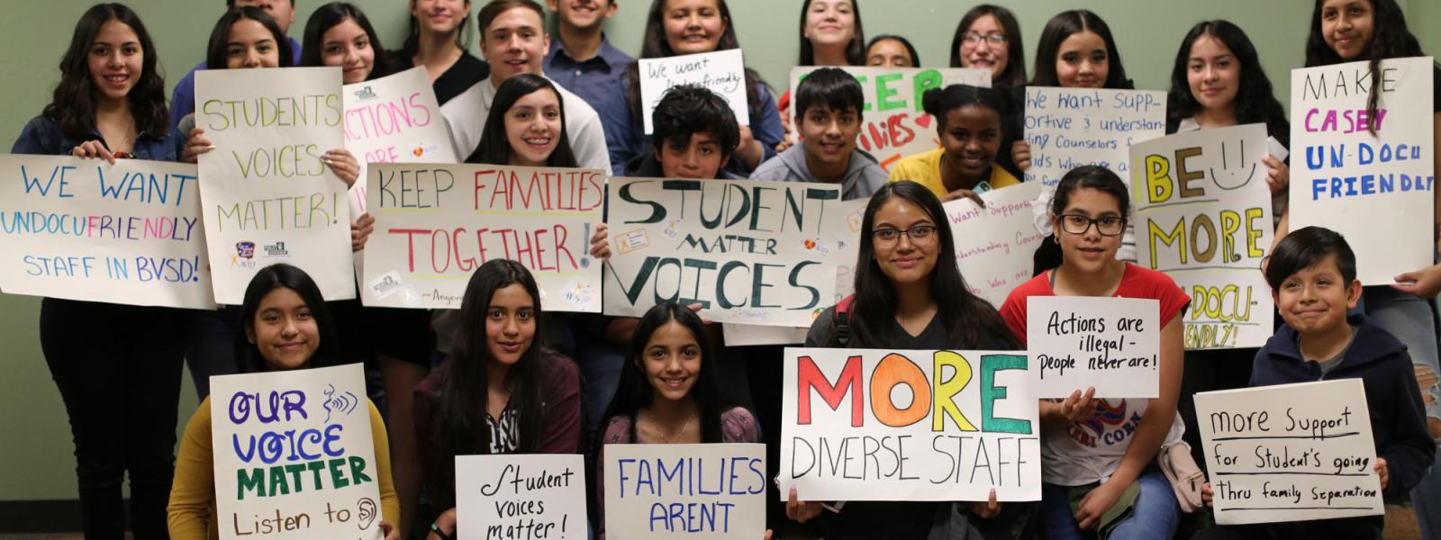Students at School Board