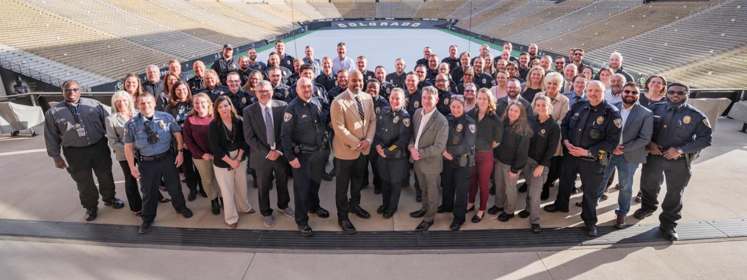 Division of Public Safety staff at Folsom Field 