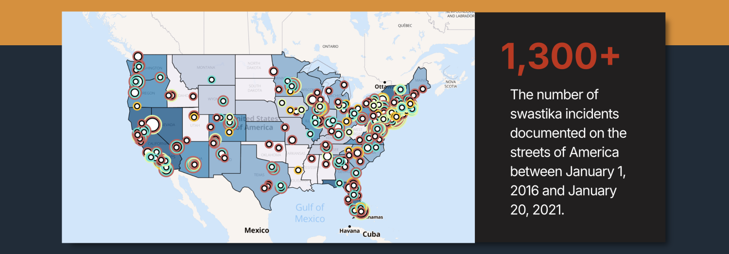 A screenshot of the Swastika Counter Project website