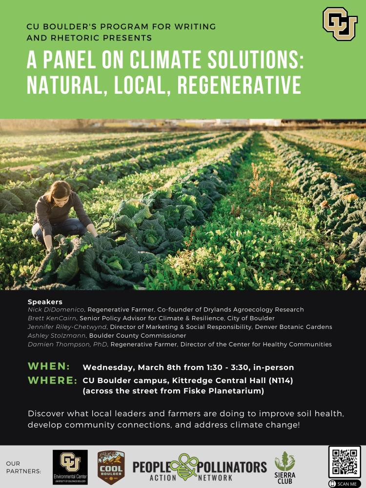 A flier for the event