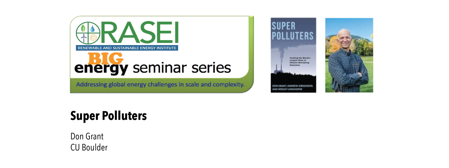 Profile picture of Don Grant and Cover art of his book, Super Polluters