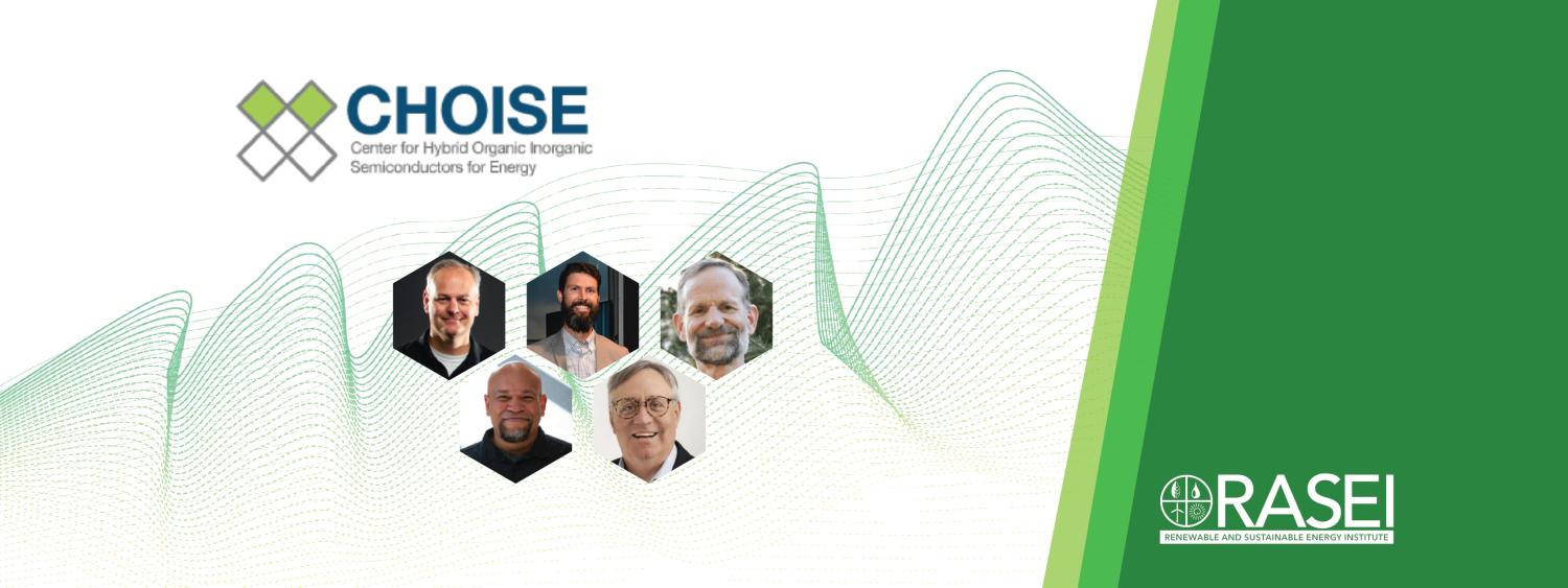 CHOISE logo with the profile pictures of the RASEI Fellows involved with this collaborative team