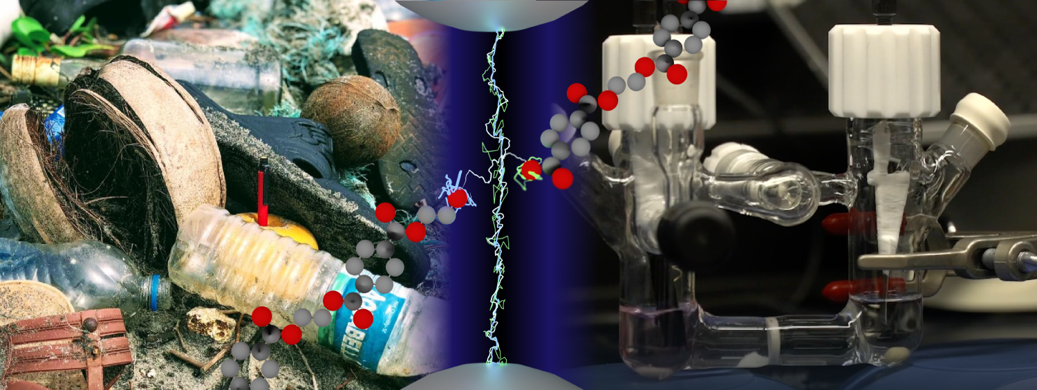Illustration of electrical decomposition of polymers