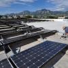 solar panels on a rooftop