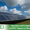 Solar panels in a field