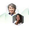 Publication TOC Image with profile pictures of Kat Knauer and Birdie Carpenter