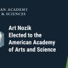 Profile picture of Art Nozik, with the AAAS logo in the background