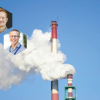 Chimney spewing out emissions