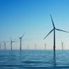 looking out over offshore wind farm