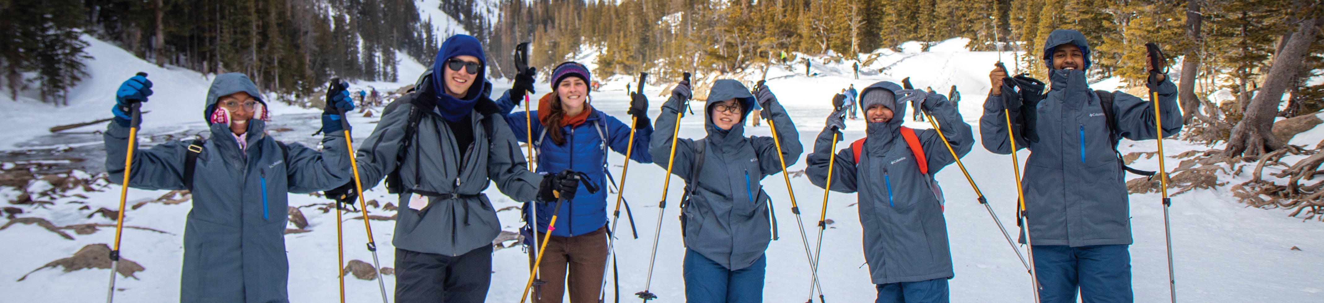 snowshoeing