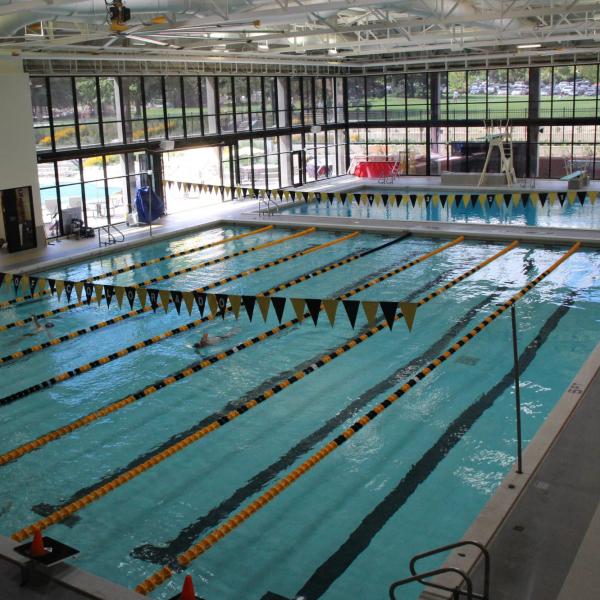 indoor pool at the rec