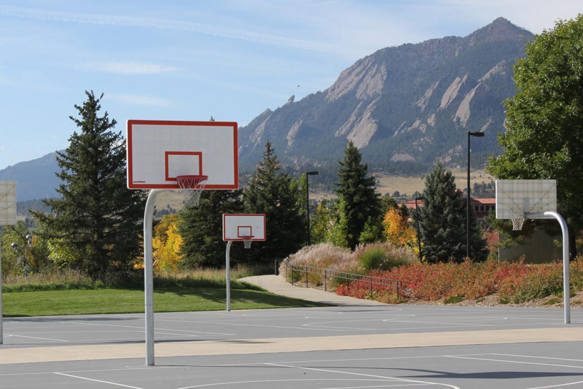 outdoor basketball court