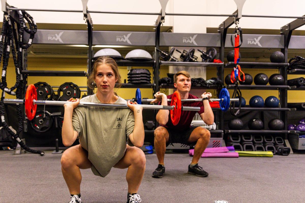 Students working out
