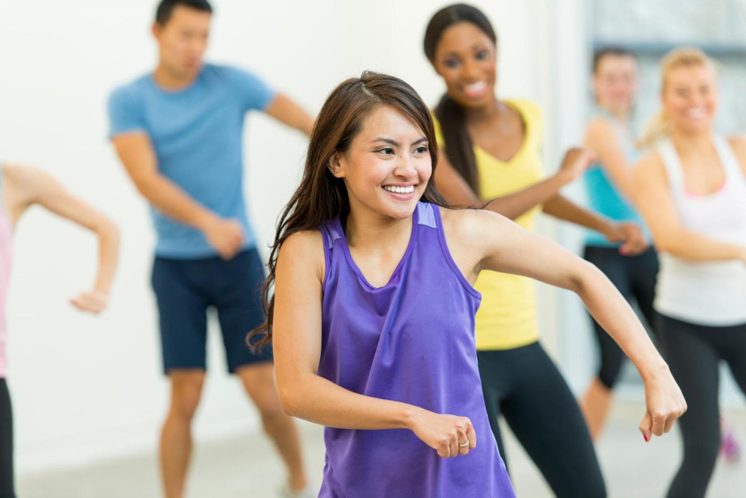 participants in dance class