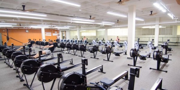 studio 4 room full of rowing machines