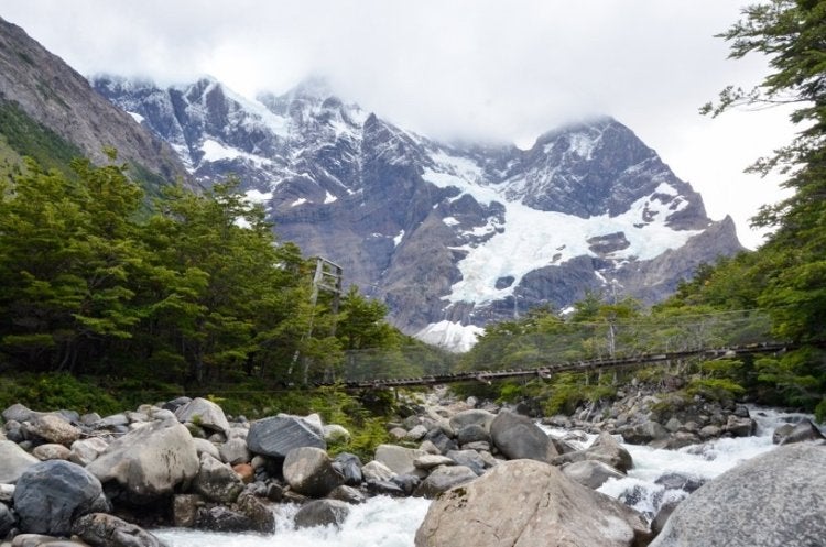 valley of glaciers in patagonia