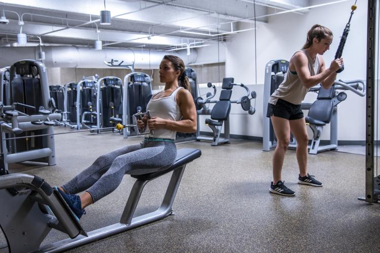 Women in the gym
