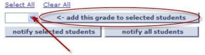  "Add this grade to selected students"