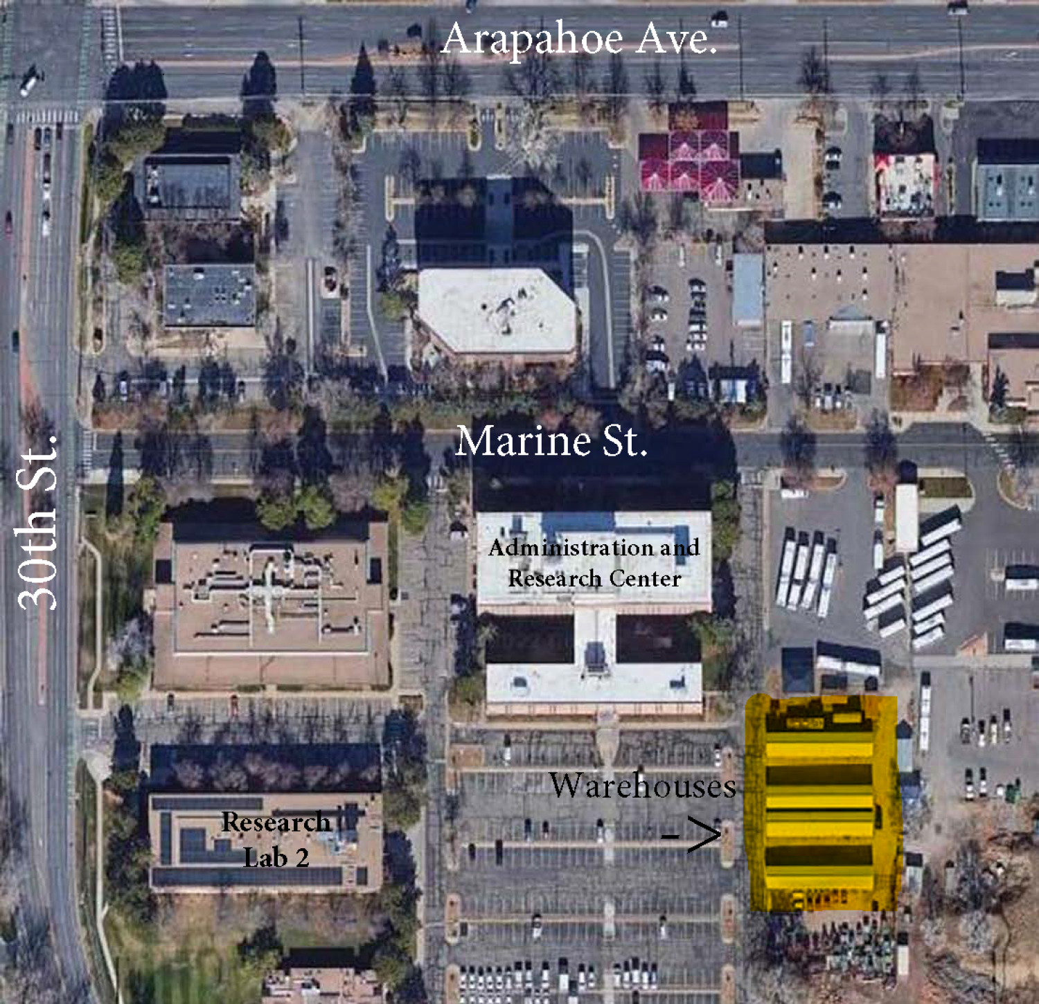 Map of Warehouse Locations