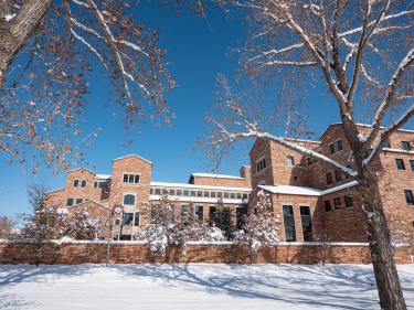 picture of wolf law building in winter