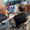 iSAT researchers working together at the Sensor Immersion workshop. 