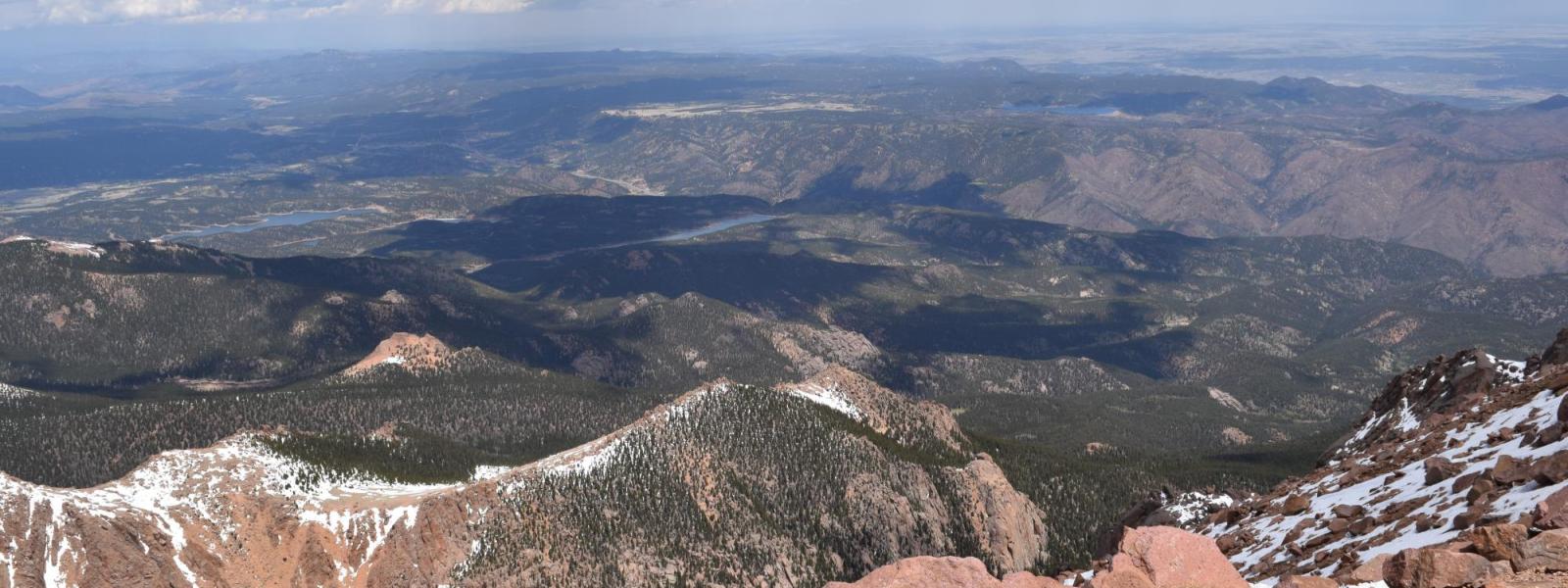view from pikes peak