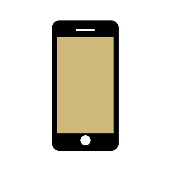 Vectorized icon of an iPhone