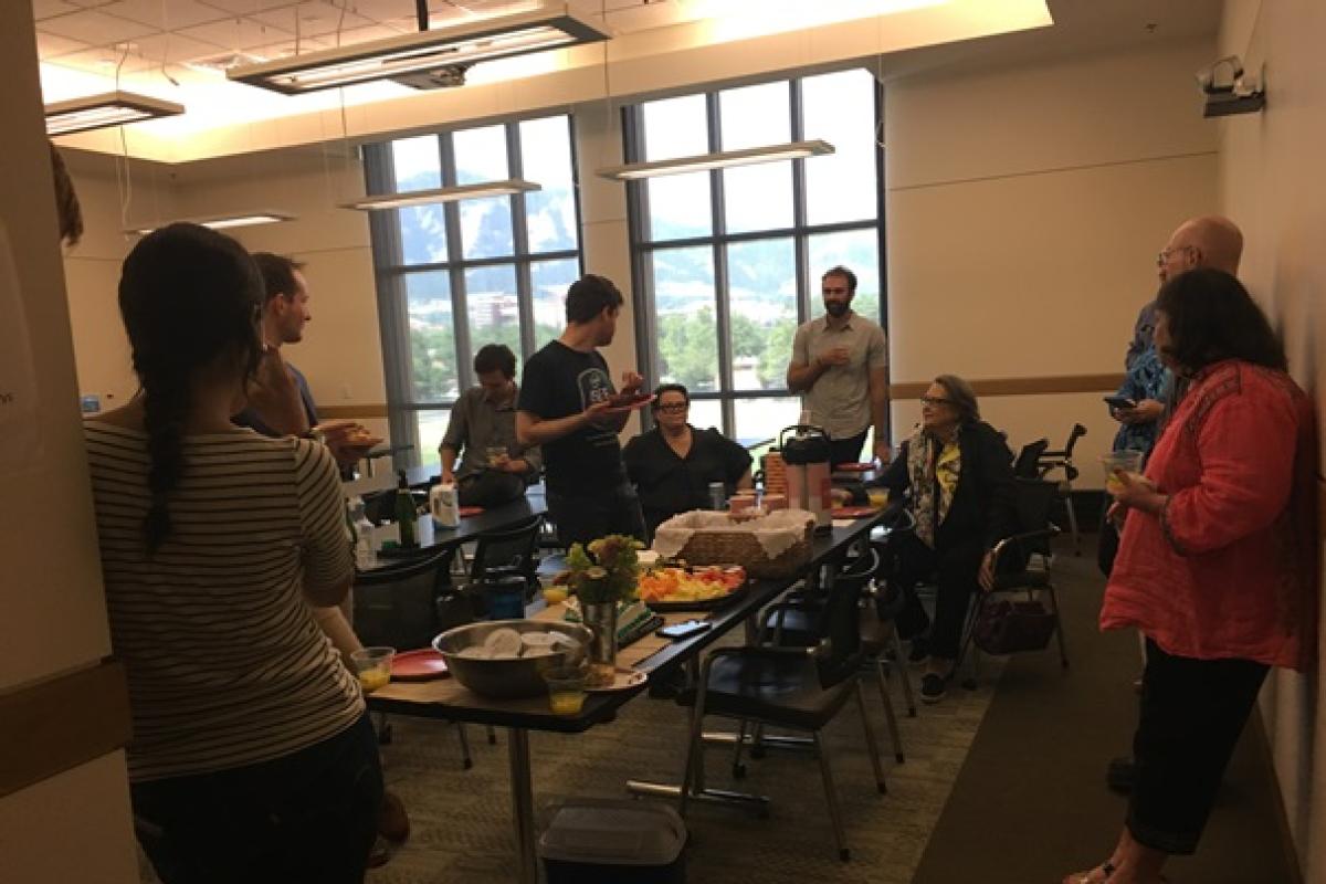 Lunch after Peter's thesis defense