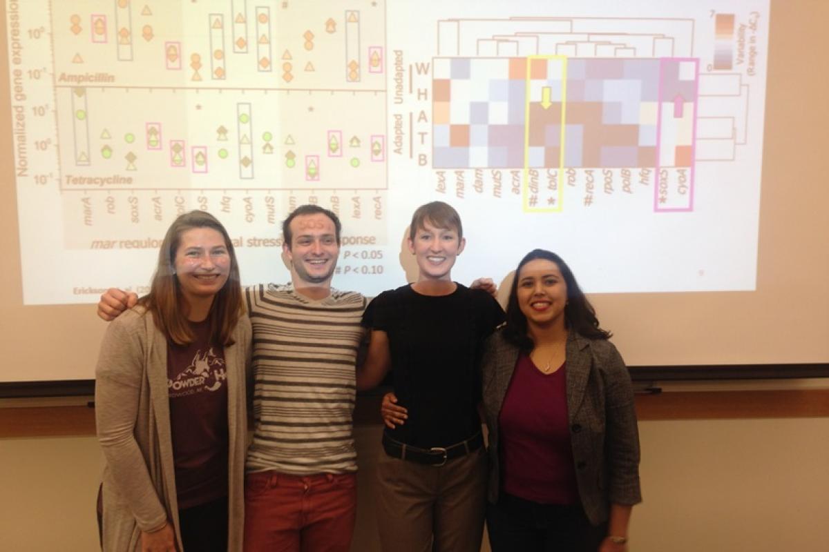 Keesha at her thesis defense