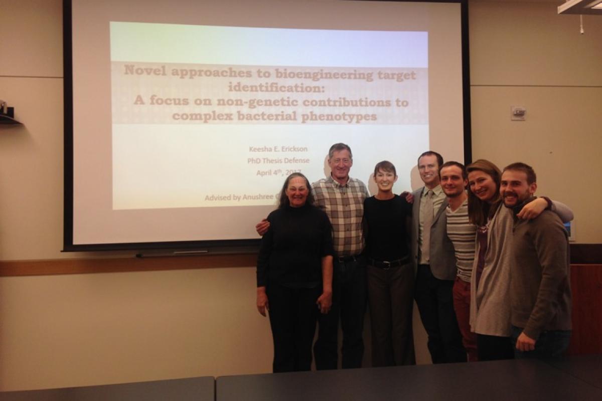 Keesha and team at her thesis defense