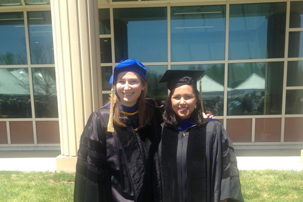 Colleen's graduation ceremony
