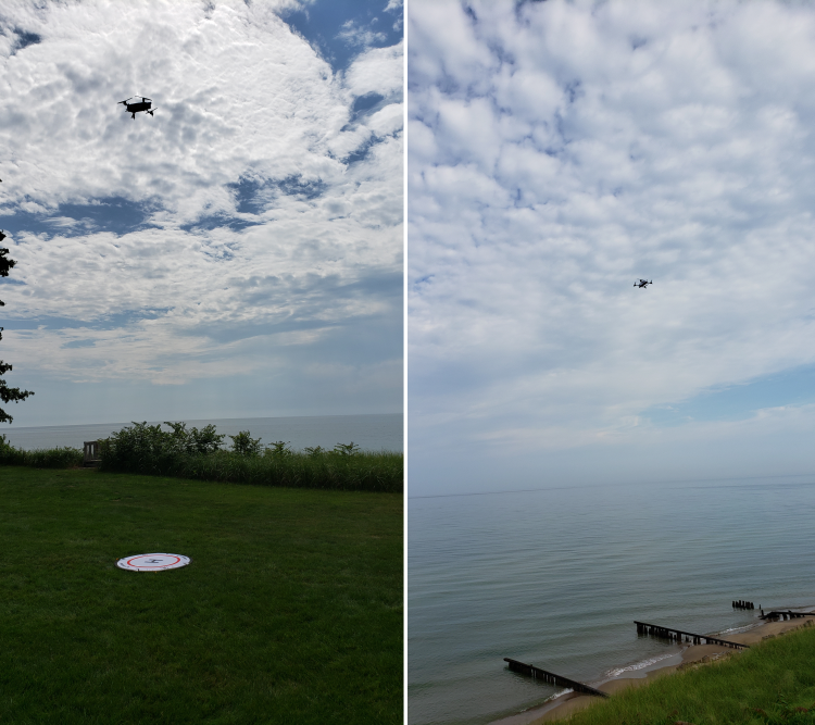CopterSonde C3 flying in cloudy skies during MITTEN-CI
