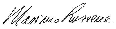 Massimo Ruzzene signature