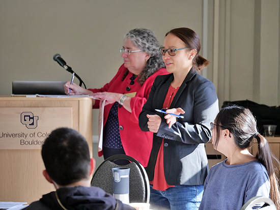 Staff leading a workshop