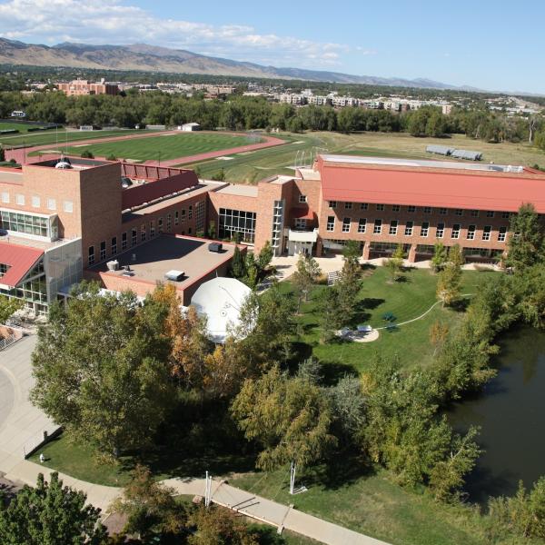 LASP Space Technology building from above