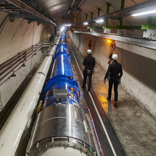 The Large Hadron Collider (LHC) accelerates particles through tunnels stretching roughly 17 miles underground. (Credit: CERN)