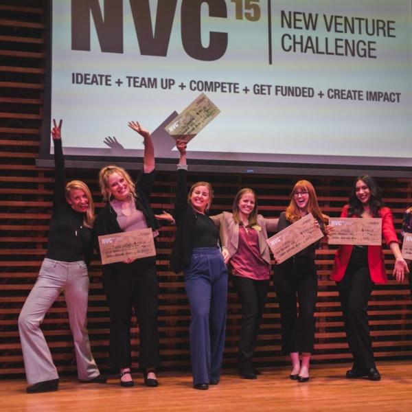 Funding awarded to top student female founders at women's prize night