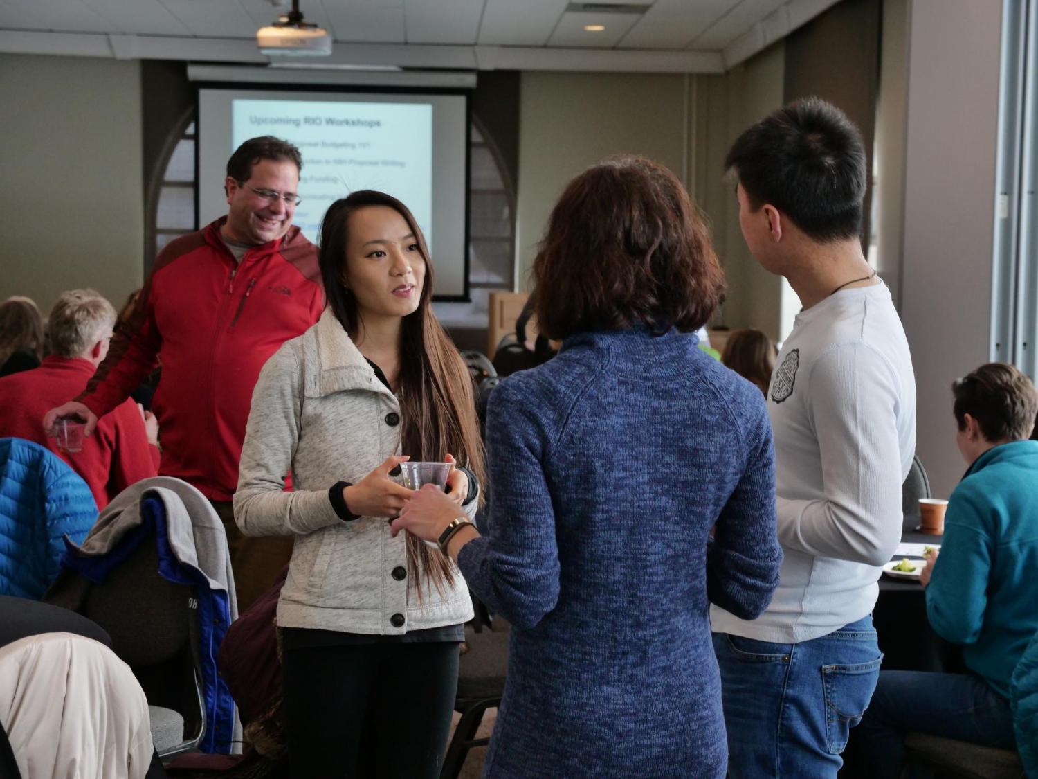 CU Boulder faculty interact during a workshop